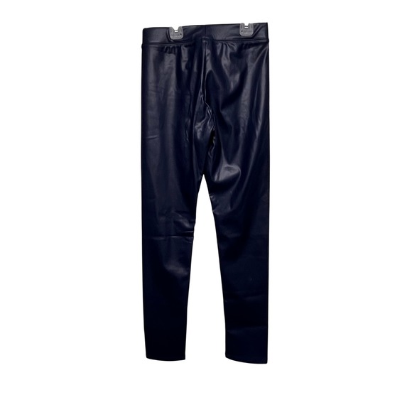 Crewcuts Kids Navy Blue Faux Leather Leggings Pants CD042 Size 12 NWT - Picture 3 of 8